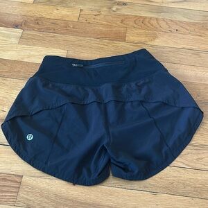 Black Lululemon shorts size 2